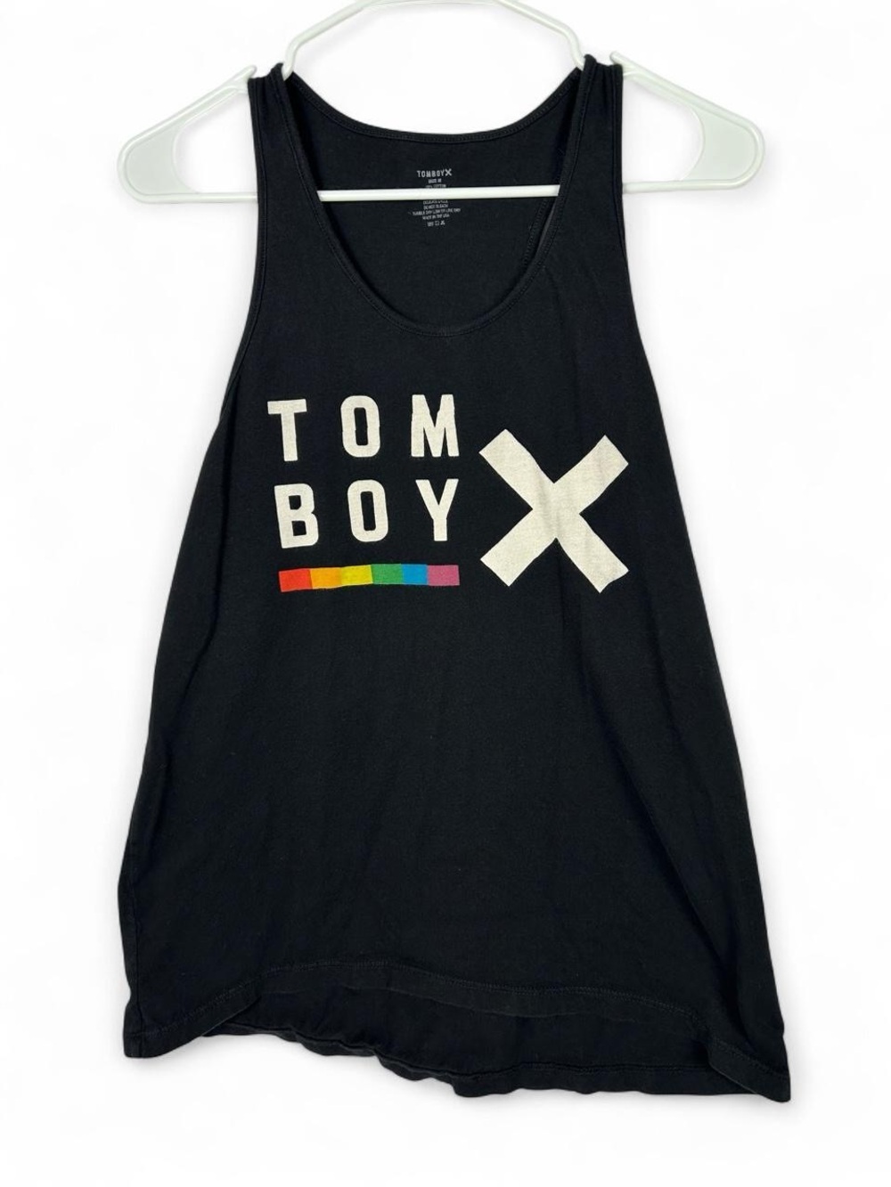 TomBoyX Black Tank Top Medium Lgbtq Queer Streetwear